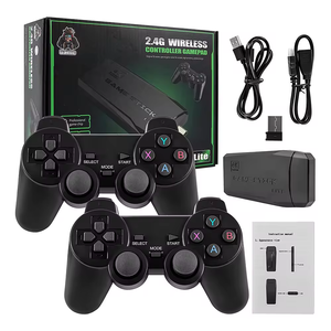 M8ハンドヘルドゲームプレーヤーワイヤレスコントローラーゲームパッド32Gビデオゲームコンソール、2つのコントローラー付き子供と大人のためのハンドヘルドゲーム - Product Image 1
