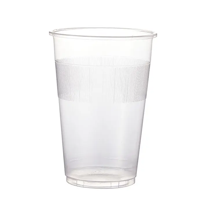 Nouvelle arrivée Fo Simple élégant pliant 9Oz eau chaude boisson tasse jetable en plastique blanc clair Pp pour les tasses de café de mariage de fête