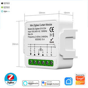 LEDEAST QS-<strong>Zigbee</strong>-S10-C04 Tuya <strong>Zigbee</strong> Smart Switch DIY Mini 3A Relay <strong>Module</strong> Adapter Smart Life APP Mini <strong>Zigbee</strong> Curtain <strong>Module</strong> - Product Image 2