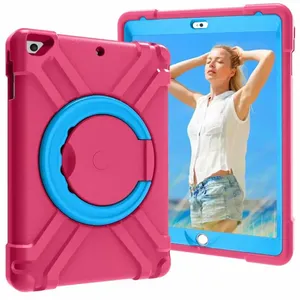 Kids EVA PC Universal 360&deg; Rotation Stand <strong>Cover</strong> With Handle Grip Case for <strong>iPad</strong> 10.<strong>2</strong> 7th 8th 9th Gen 2019 2020 2021 Air3 Pro 10.5 - Product Image 1