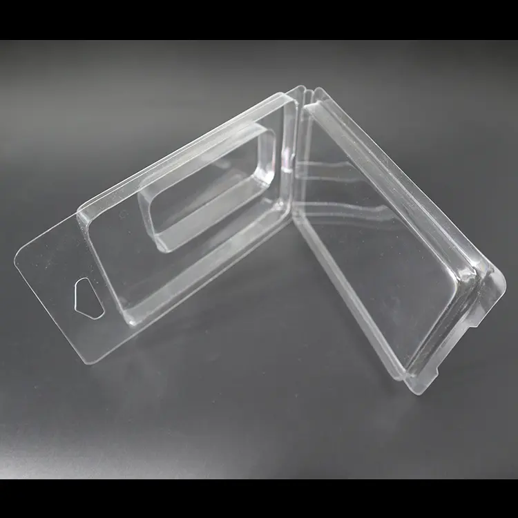 אישית PET PVC שקוף פלסטיק שלפוחית קליפת צדפה טלפון מקרה אריזה עבור רכיב אלקטרוני פלסטיק אריזה