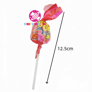 Bán buôn kẹo cao su kẹo cao su dính Halal OEM tùy chỉnh dâu tây trái cây Hương vị XXL lớn bom kích thước bong bóng kẹo cao su Kẹo cứng <span class=keywords><strong>Lollipop</strong></span> - Product Image 4