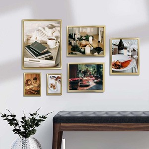 <strong>4x6</strong> Picture <strong>Frames</strong> Gold Photo <strong>Frames</strong> for Wall or Tabletop Display Simple Design Glossy <strong>Frame</strong> for Home Decoration - Product Image 5