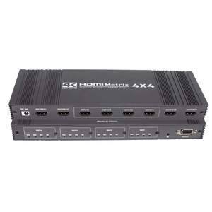 4x4 4K Seamless HDMI Matrix HDMI1.4 4 en 4 Out Switch Splitter Box con control remoto con RS232 compatible con HDCP2.2 - Product Image 1