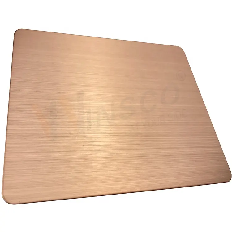 Factory SS 201 316 304 Decorative Metal Sheets Hairline Finish Red Bronze Plating Blackening Antique Stainless Steel Sheet