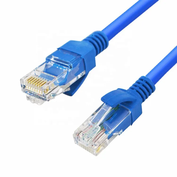 Cabo de remendo ethernet de alta qualidade, 4 pares, utp cat5 cat5e cat6 cat6a rj45, cabo de remendo lan