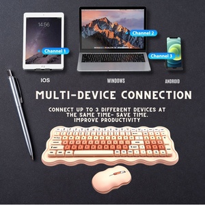 Multifunctional 2.4G Wireless <strong>Keyboard</strong> <strong>Mouse</strong> Combines Beautiful Colors <strong>and</strong> High-<strong>function</strong> <strong>Mouse</strong> <strong>Keyboard</strong> Combos for Girls Women - Product Image 6