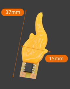 Flame Effect Fire Shape 3V 2200K Red Yellow Blue Green pink COB Filament <strong>LED</strong> Diode Chip for Candle Light - Product Image 6