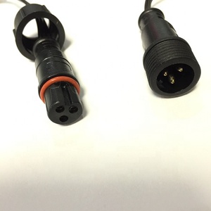 DC12V 100 count WS2811 nodo quadrato 18awg nero impermeabile Xconnect Pigtail smart RGB Pixel led string IP68 - Product Image 4
