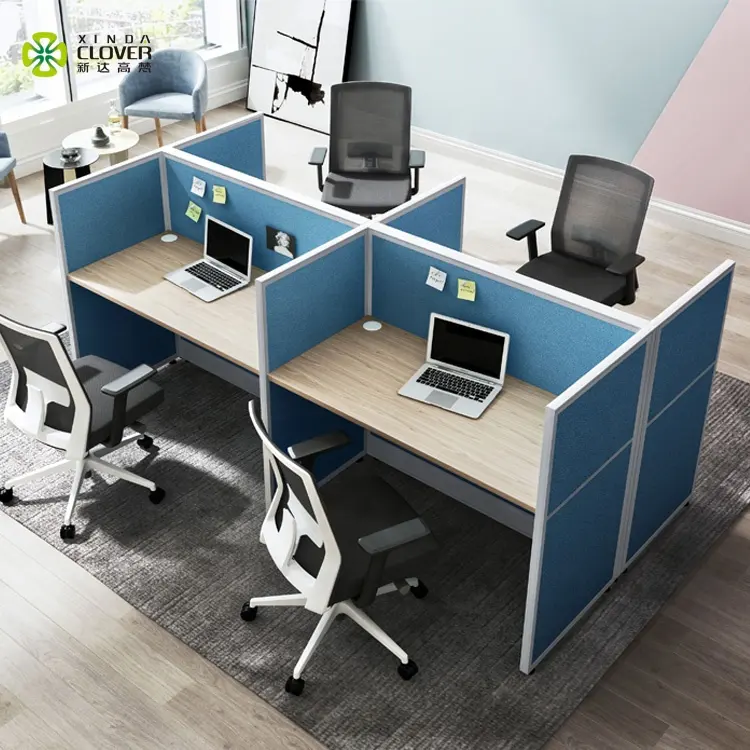 Mesa de oficina Modular moderna, mueble de tamaño estándar para centro de llamadas
