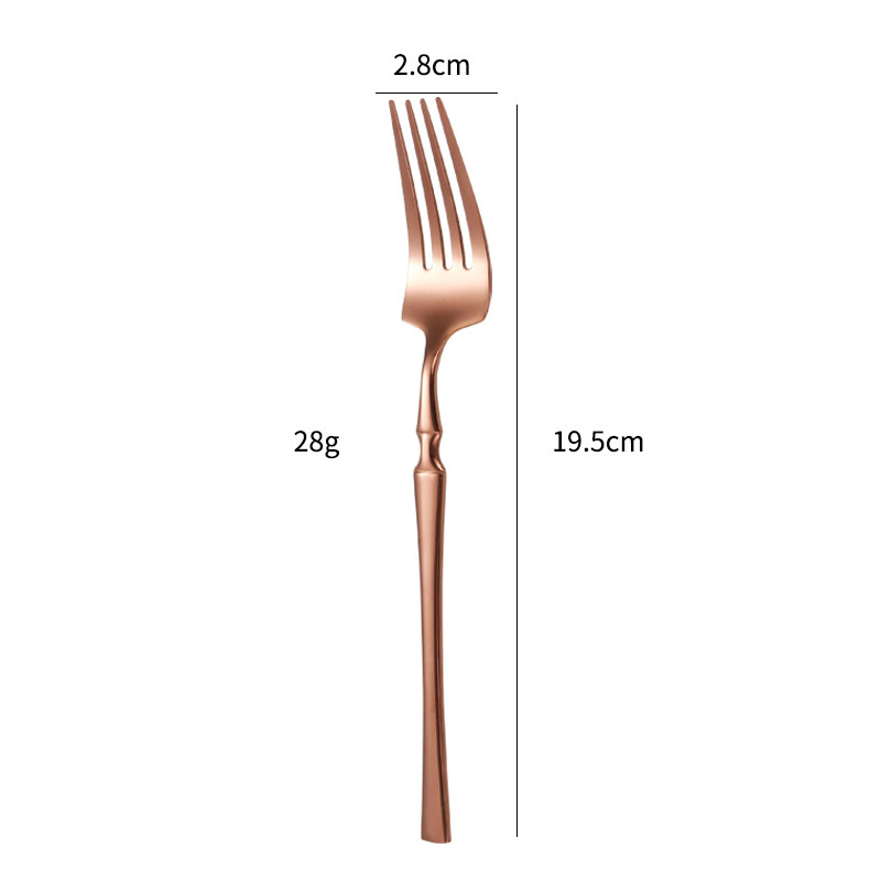 Forchetta in oro rosa