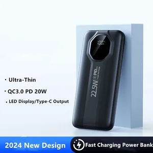Free Customized logo New Model Low Price <strong>QC3.0</strong> PD 22.5W LED Display Universal USB-C <strong>Output</strong> 2 <strong>Input</strong> PD <strong>Power</strong> <strong>Banks</strong> - Product Image 4
