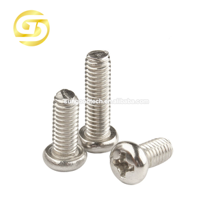 PM M1 M1.2 M1.4 M2 M2.5 M3 M4 M5 M6 PHヘッド + パンねじ鉄ニッケルメッキクロスねじ - Product Image 3