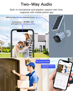 8Ch IP-pro 3,0 мегапиксельная Wi-Fi NVR с монитором IP CCTV сеть Ipsy резервная камера видеонаблюдения с солнечной батареей - Product Image 6