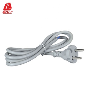 Avrupa 2 prong güç fişli kablo için kablo ile elektrikli alet pil paketi kullanılan - Product Image 2