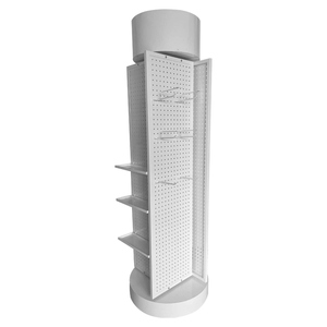 Negozio 4 lati pannello forato espositore rotante accessori per telefoni cellulari strumento appeso espositore Spinner in metallo - Product Image 3