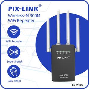 Enrutador inalámbrico PIX-LINK 300Mbps WR09 con QoS, fácil configuración, extensor de rango WiFi, repetidor Wi-Fi, antenas amplificadoras de señal de red - Product Image 3
