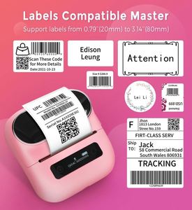 80MM Phomemo Portable Wireless Thermal Barcode Label Printer M220 Compatible with Phones and <strong>Computer</strong>