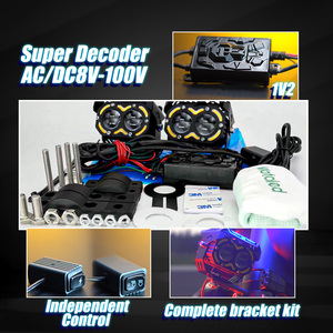 MOTOLED ไฟ LED รถจักรยานยนต์ระบบแสงสว่าง 2 3 4 5 6 เลนส์สําหรับ exciter 155 อุปกรณ์เสริม LED ภายนอก - Product Image 4