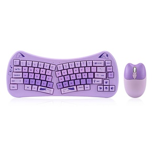 Venta directa de fábrica 2,4G Mini teclado inalámbrico y combinación de ratón conjunto computadora Oficina DIY teclado y ratón para Apple Mac
