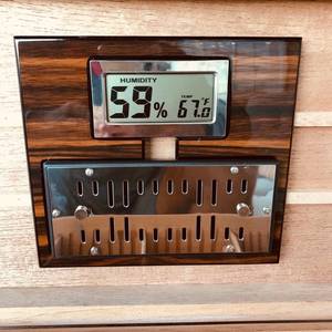 高級大容量収納120個ポータブルシガーボックス加湿器付き湿度計シガーケースピアノラッカーシガーヒュミドール