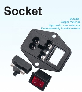 IECC8ネジ取り付けヒューズメスソケットプラグアダプターLEDロッカースイッチヒューズソケット - Product Image 6