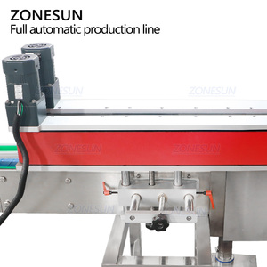 ZONESUN ZS-FAL180G9 automatische Schlauch pumpe Unregelmäßige Flasche Flüssigkeits füllung Verschließen Schrumpfen Sleeving Etikett ier maschine Linie - Product Image 5