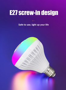 Creative Design E27 RGB LED Dimmable Music Stage Light Bulb Remote <strong>Control</strong> Bulb Speaker for Home Party &amp; <strong>Computer</strong> Use - Product Image 6