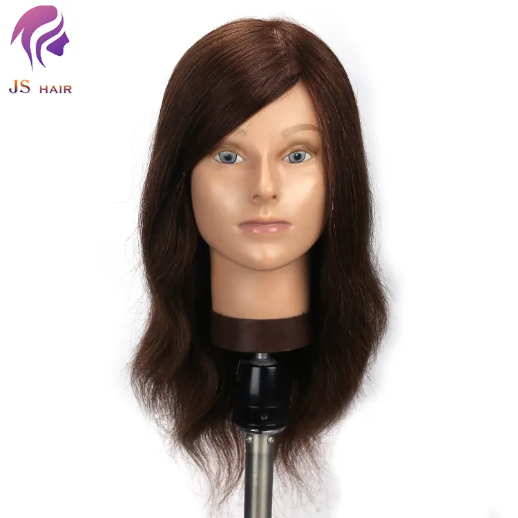 Professionale di parrucchiere formazione testa, cosmetologi formazione testa con capelli umani, manichino capelli testa testa testa del mannequin per la vendita