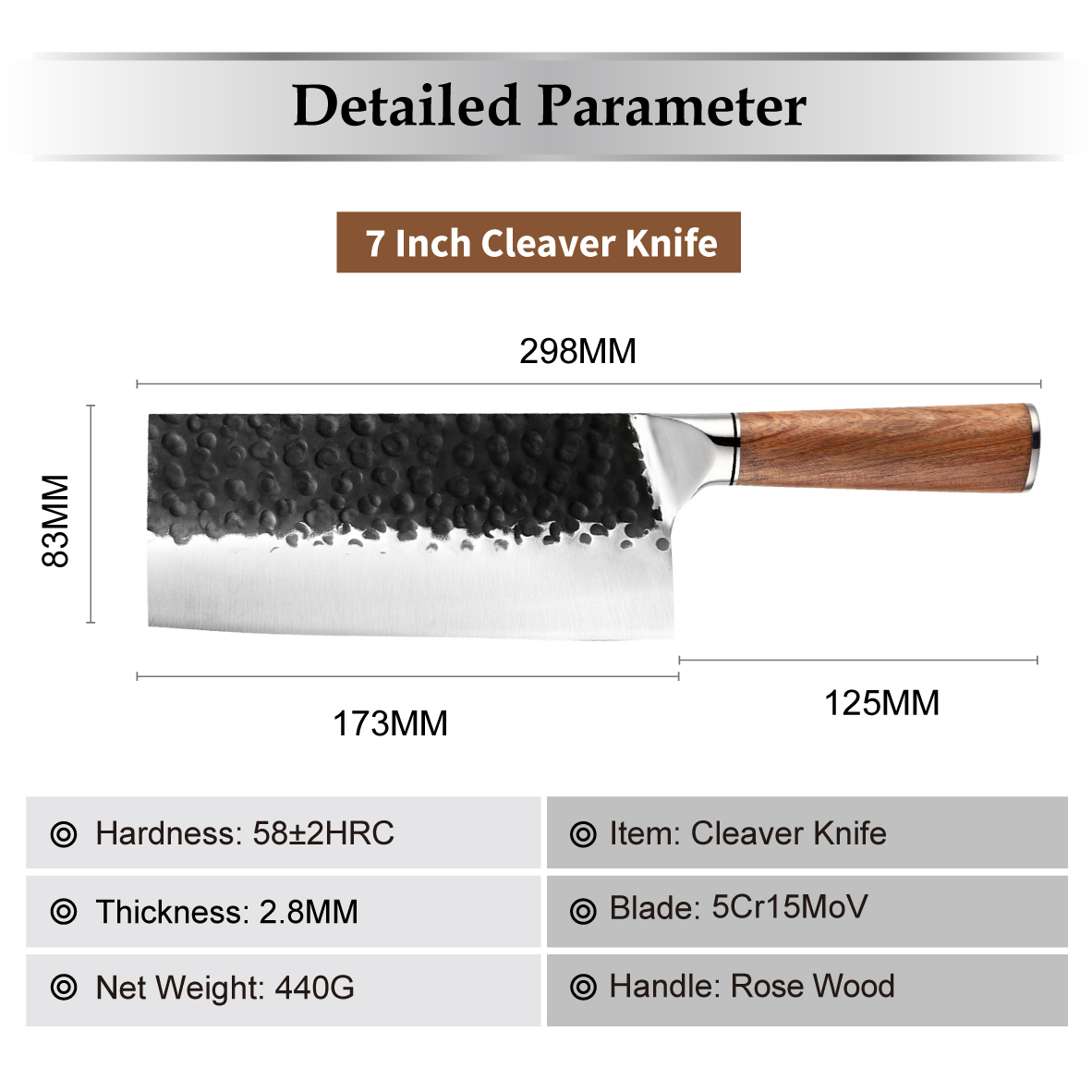7 inch Cleaver knife
