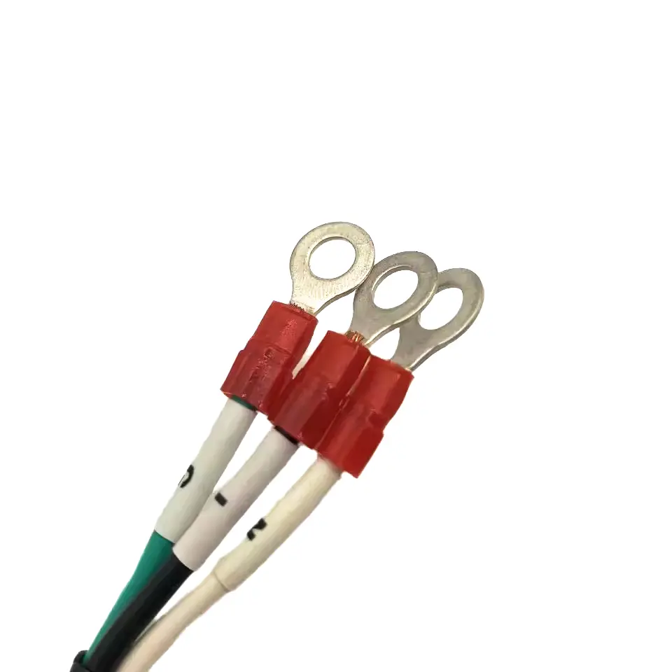 Arnés de cableado personalizado UL E157718 SJT Cable de alimentación nema1 - 15 p Montaje de terminal de anillo de enchufe cables arnés de cables