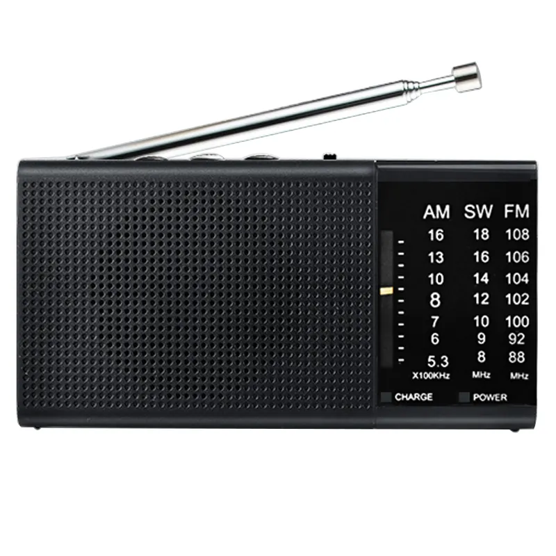 Mini taşınabilir radyo USB/TF MP3 çalar FM/AM/SW 3 bant radyo