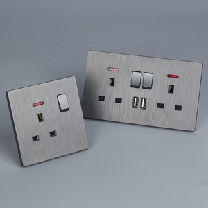 Soquete Uk normal universal parede comutada 3 pinos poder <span class=keywords><strong>13a</strong></span> duplo <span class=keywords><strong>multi</strong></span> soquete