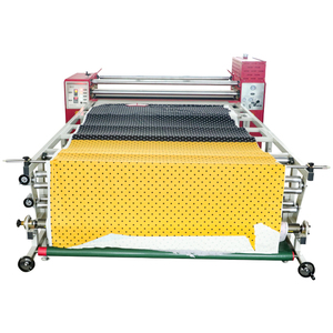 Automatisches manuelles Polyester gewebe Calandra-Rollen press maschine Sublimation druck Neuer Zustand Mehrfarbiges Kern lager - Product Image 3