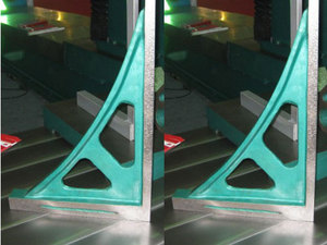 ไม้บรรทัดสามเหลี่ยมรูปสี่เหลี่ยมจัตุรัสเหล็กหล่อ - Product Image 3