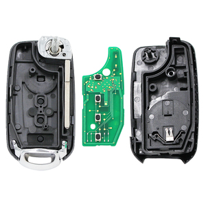 3/4 düğmeler katlanır kapak uzaktan anahtar FSK 433.92MHz Megamos MQB ID48 AES çip Fiat Egea Tipo 500X kesilmemiş SIP22 bıçak modeli 16FA - Product Image 3