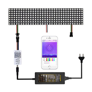 WS2812B Led Pixel Panel Matrix indirizzabile individualmente con alimentatore Led 5V e Controller BLE Wifi SP110E