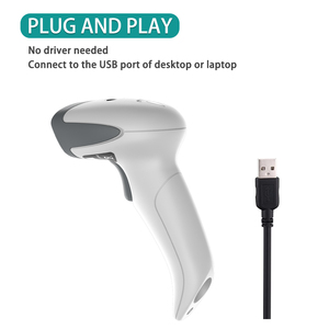Portátil escáner de código QR lector de código de barras USB con cable 1D 2D escáner de código de barras - Product Image 2