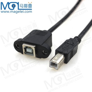 <strong>Traditional</strong> USB2.0 BM to BF with Ear and Fixed Screw Print Extension <strong>Cable</strong> USB Extend <strong>Cable</strong> - Product Image 3