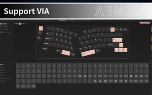 ABM066 Barebones Kit Alice-layout VIA programable Intercambiable en caliente Bluetooth/2,4 Ghz/Tipo-C Conectividades para Win/Mac - Product Image 6