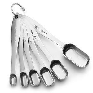 Manjia 6 Cái/bộ Thép Không Gỉ Đo Thìa, Cho Khô Và Chất Lỏng Thành Phần, Thu Hẹp Hình Dạng Dễ Dàng Phù Hợp Với Trong Lọ Gia Vị - Product Image 3