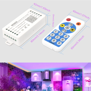 Glite-Controlador Led de píxeles de salida SP602E, DC5-24V direccionable con control remoto WS2811/2815, tira LED, aplicación IOS y Android, 4 canales, gran oferta - Product Image 6