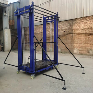 Elevador de andamio eléctrico de alta calidad, plataforma de elevación de trabajo aéreo de decoración de construcción de sitio de construcción plegable móvil - Product Image 6