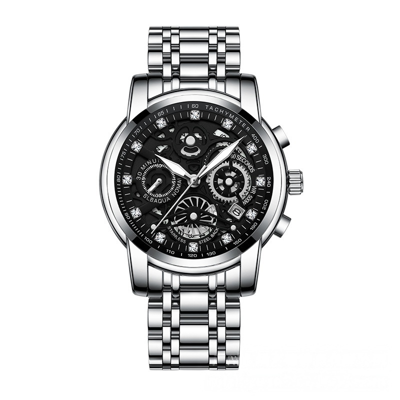 Acier 068 avec argent noir