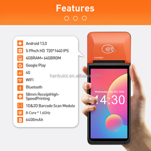<strong>Pos</strong> <strong>Handheld</strong> 58mm Touch Screen <strong>POS</strong> <strong>Handheld</strong> <strong>Android</strong> <strong>POS</strong> Terminal with 58mm Printer Point of Sale - Product Image 6