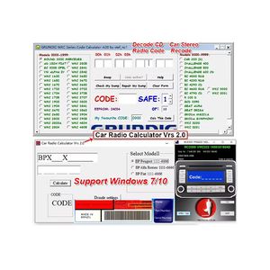 V2.0 Car Radio Code Calculator Analyzer Entsperren Sie über 170 CD-Codes für VW/Ford/Audi Stereo/Recode/Decode-Autoradio - Product Image 1