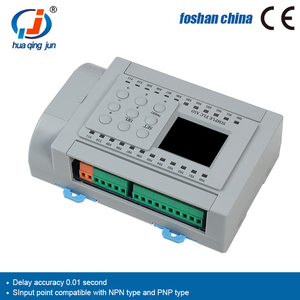 Huaqingjun12-in 12-outトランジスタ出力PLCアナログ入力出力0-10V、タッチスクリーン用RS485WIFI電話アプリ制御PLC - Product Image 3