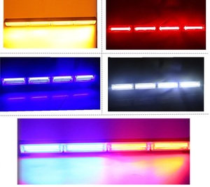 ไฟสัญญาณเตือนแบบกระพริบ COB LED,ไฟกระพริบเตือน13โหมดไฟแต่งไฟต่ำสีเหลืองสีแดงสีน้ำเงินไฟตัดหมอกทำงานฉุกเฉิน - Product Image 3