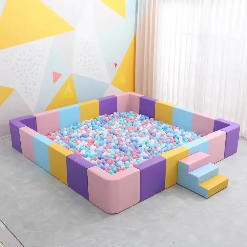 Outdoor En Indoor Party Verhuur Apparatuur Speelplaats Plastic Glijbaan Baby Ball Pool Kinderen Soft Play Hek