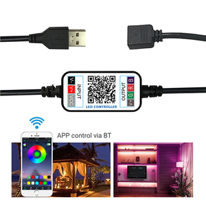 <strong>LED</strong> LAMP <strong>DMX</strong> APP Music RGB <strong>LED</strong> <strong>Controller</strong> 4Pin RGB 5-24V Mic BLE Mini RGB <strong>LED</strong> Strip Light <strong>Controller</strong> for TV Furniture Car Lights - Product Image 4